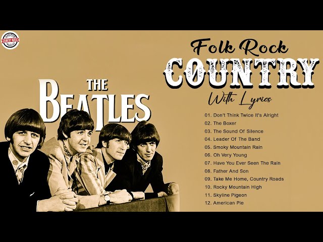 The Beatles, John Denver, Phil Collins, Jim Croce, Cat Stevens - Folk Rock And country hits