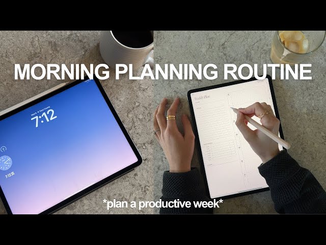 Morning Digital Planning Routine (on iPad) ✏️
