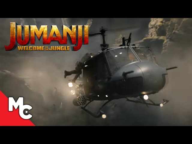 Stealing The Helicopter Scene | Jumanji: Welcome To The Jungle Clip | The Rock | Jack Black