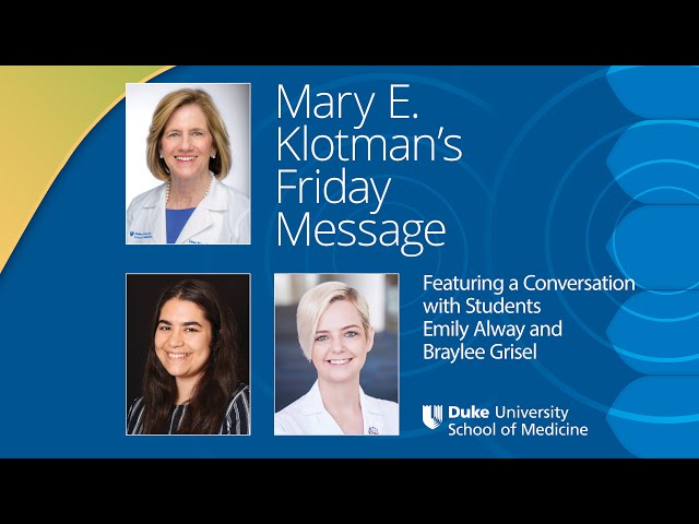 Welcome New Students: A conversation with Emily Alway, GS3 & Braylee Grisel, MS4