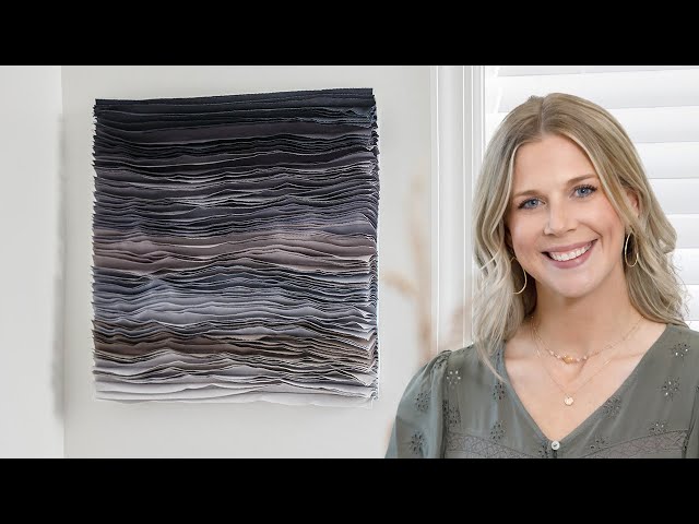 How to Make 3D Fabric Wall Art - Free Project Tutorial