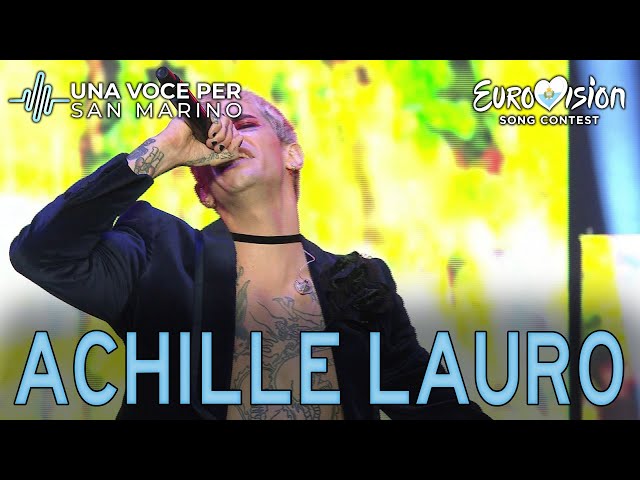 "Stripper", l'esibizione LIVE di Achille Lauro a "Una Voce per San Marino"
