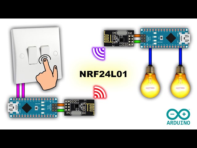 Arduino NRF24L01 Transceiver Controlled Relay Light