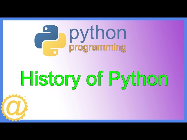 Python - History of Python Programming Language