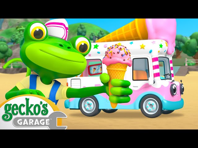 Ice Cream Adventure | Gecko's Garage | Cartoons For Kids | Toddler Fun Learning