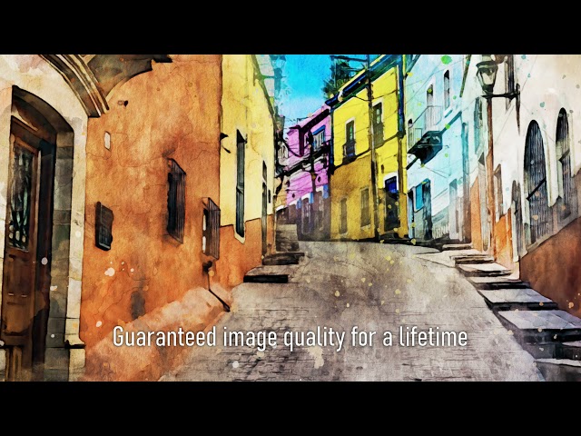 Premium Handmade Art Print "Guanajuato Streets in Watercolors" by Dreamframer Art