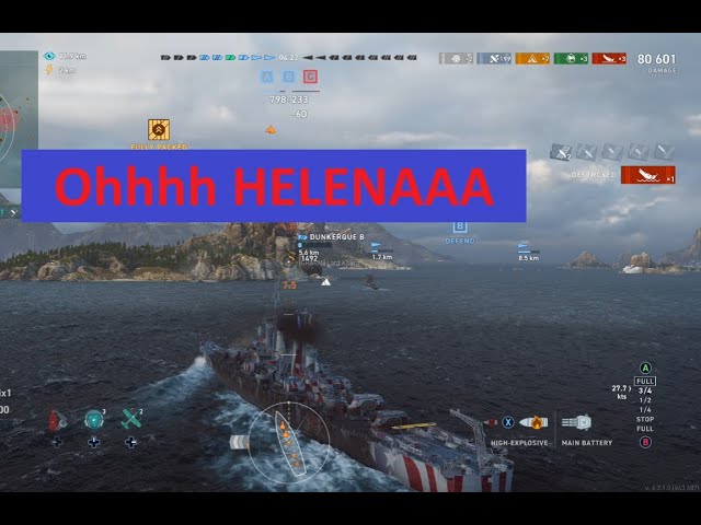 Helena Game Play - World of Warships Legends