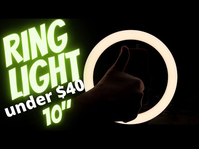 UBeesize 10" Selfie Ring Light review and test from Amazon