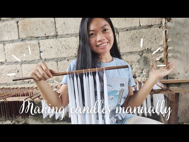 How to make candles manually at home (step-by-step) #bohol #business #candle #tutorial