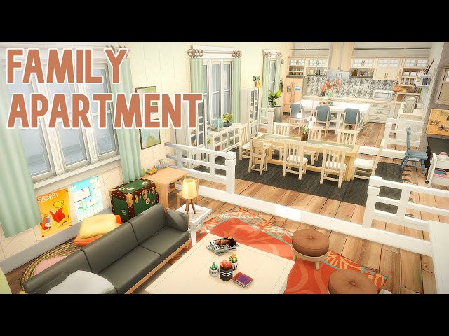 Modern Family Platform Apartment ~ 20 Culpepper Renovation: Sims 4 Speed Build (No CC)