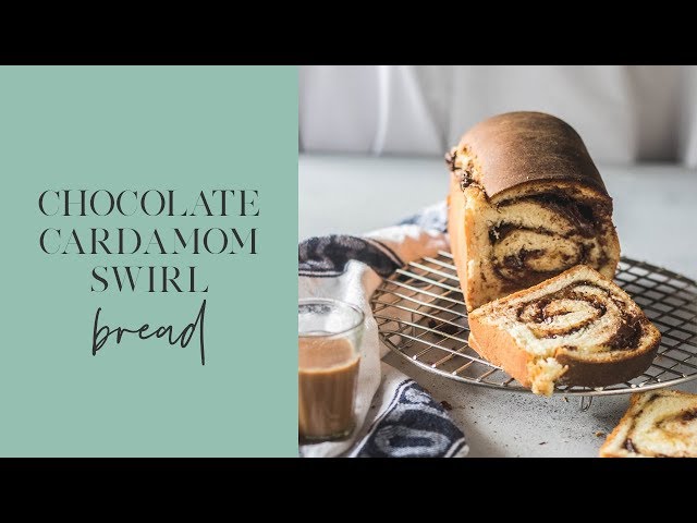 Chocolate Cardamom Swirl Bread - The Cupcake Confession