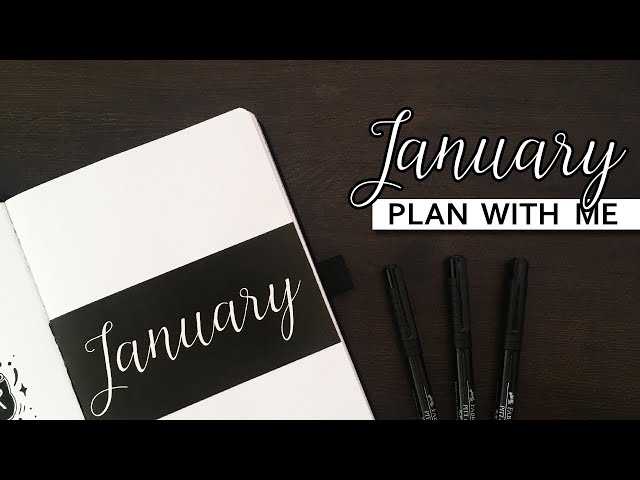 January Bullet Journal Setup 💜 Zentangles themed bujo