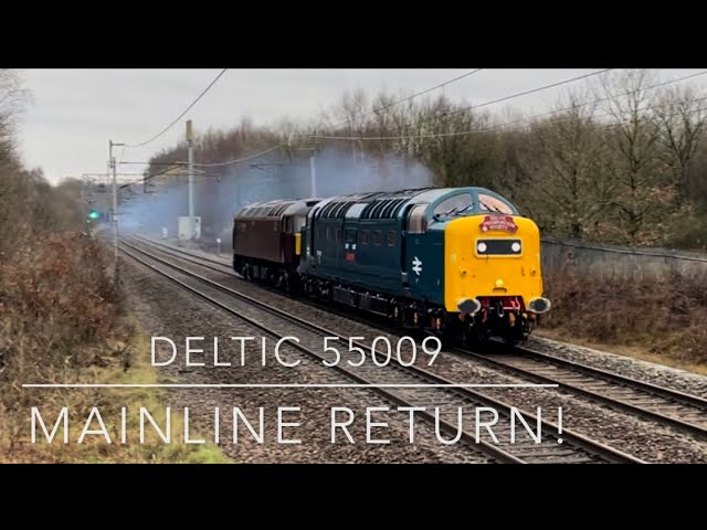 CLAG & TONES from Deltic 55009 Alycidon on FIRST RUN. WCML 28/03/23