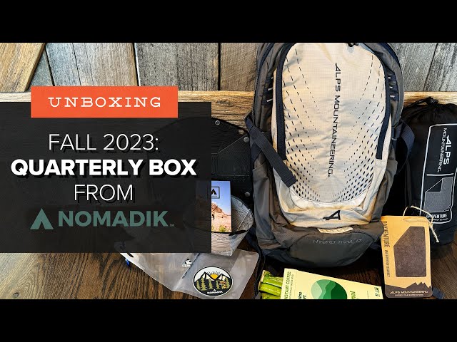 Unboxing the Fall 2023 Day Adventure QUARTERLY Box from Nomadik