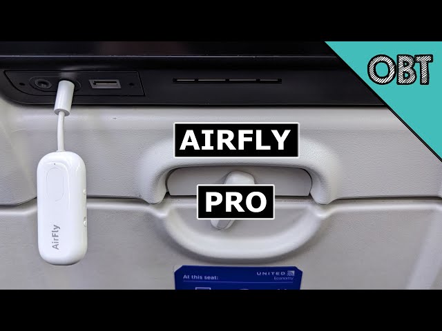 AirFly Pro Review - Best Bluetooth Airplane Adapter Watching In-Flight Television