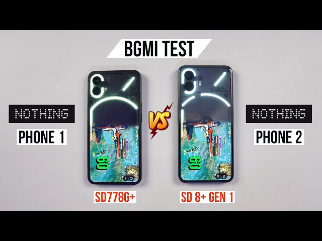 Nothing Phone 2 vs Nothing Phone 1 Pubg Test, Heating and Battery Test | Shocking Results 😱