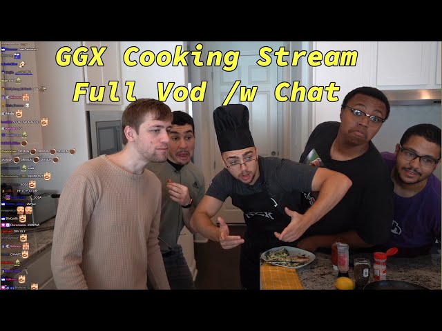 Greekgodx's First Cooking Stream in America /w Mizkif, Soda, NMP (with Twitch chat)