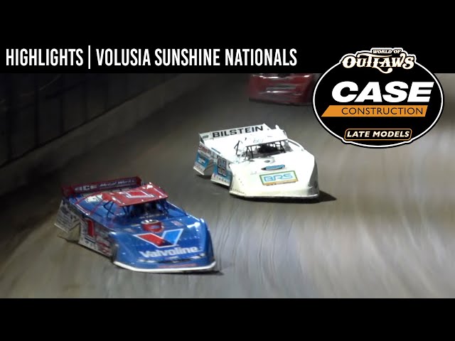 World of Outlaws CASE Late Models | Sunshine Nationals | January 20, 2024 | HIGHLIGHTS