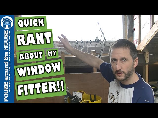 QUICK RANT about my WINDOW FITTER!! Loft conversion window fitting. Gun grade foam or not?!!