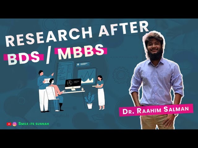 Research After BDS / MBBS (Non-Clinical in Pakistan)