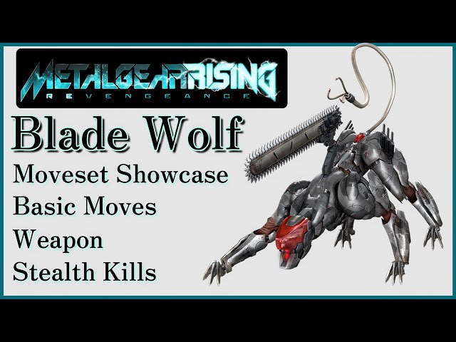 【Metal Gear Rising: Revengeance】Blade Wolf LQ-84i Moveset Showcase