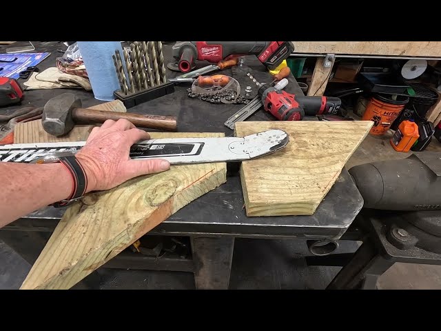 How to replace the tip in a chainsaw bar