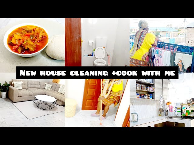 SETTLING IN MY NEW HOUSE//CLEANING//LAUNDRY//COOKING #okrastew#cleaningmotivation