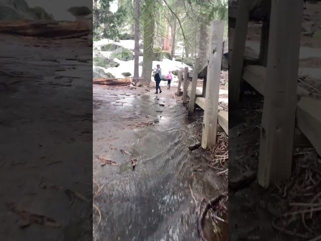 Water Runoff On Trail