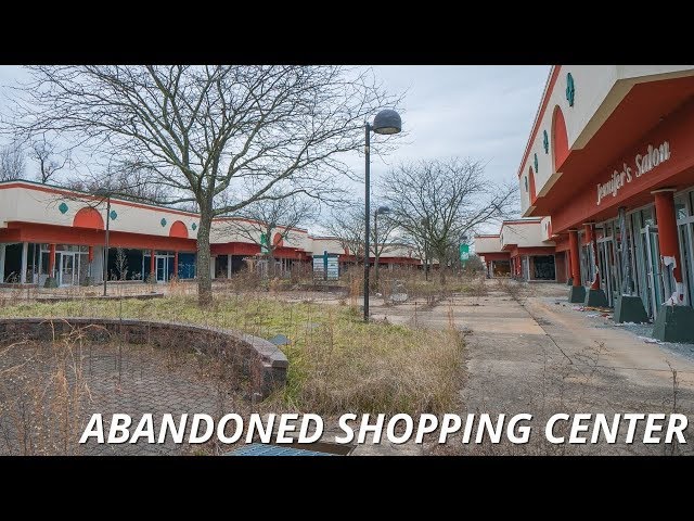 Eerie ABANDONED Outdoor Shopping Mall