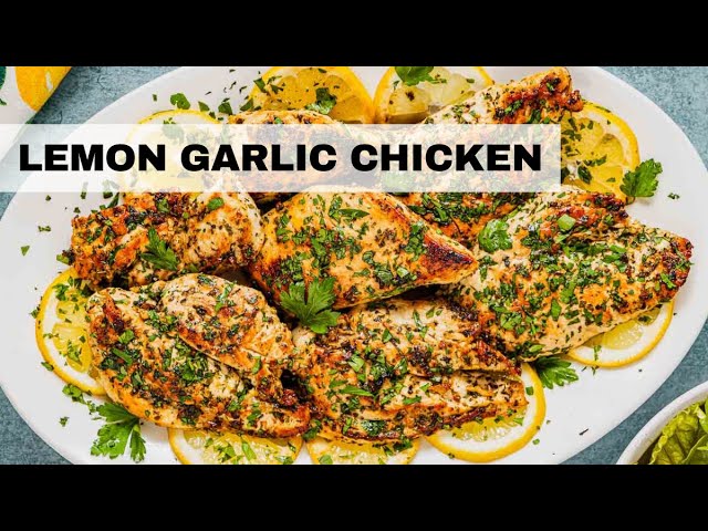 LEMON GARLIC CHICKEN - Quick & Easy Dinner Recipe!