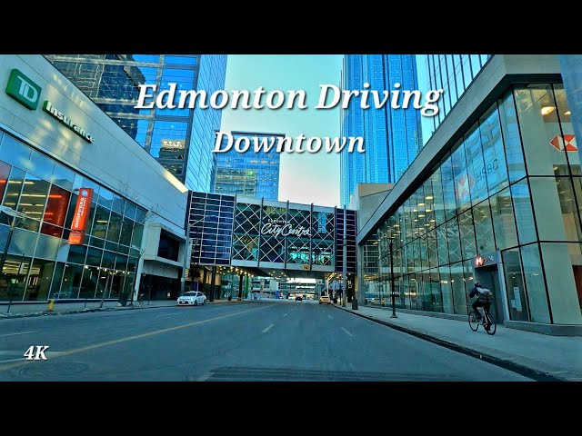 Driving - Downtown Edmonton, Alberta, Canada - February 2024