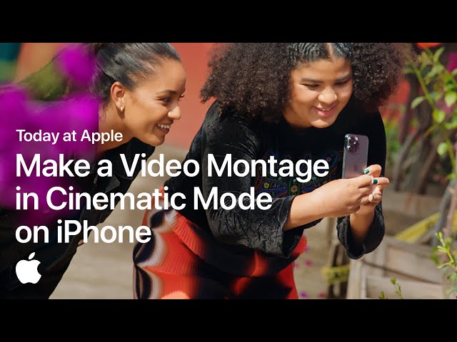 How to Make a Video Montage in Cinematic Mode on iPhone with Arielle Bobb-Willis | Apple