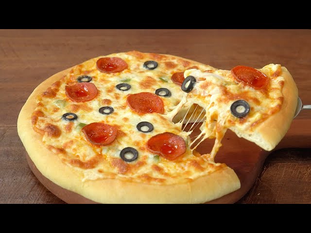 Best Homemade Pizza :: Pizza Dough Recipe :: Tomato Sauce Recipe :: It is very delicious