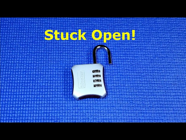 (200) Master Lock 653D - Stuck open! How to recover your lost combination