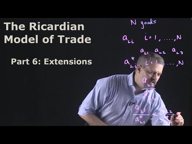 The Ricardian Model of Trade: Part 6 - Extensions