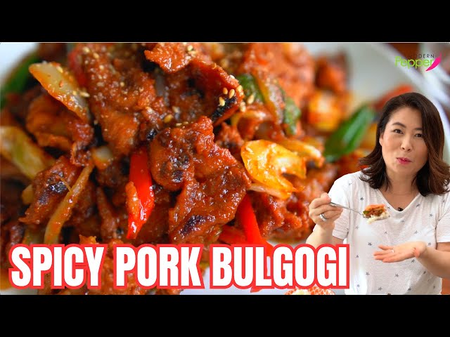 Budget-Friendly SPICY Pork Bulgogi 🌶Make AUTHENTIC Korean BBQ Bulgogi [제육볶음] 불맛! 이렇게 볶아야 물이 생기지 않아요