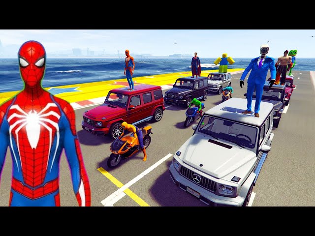 GTA V Epic New Stunt Race For Car Racing Challenge by Trevor and Shark #11