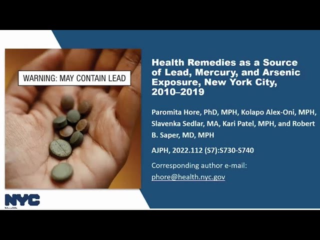 AJPH Video Abstract: Health Remedies as a Source of Lead Exposure, New York City