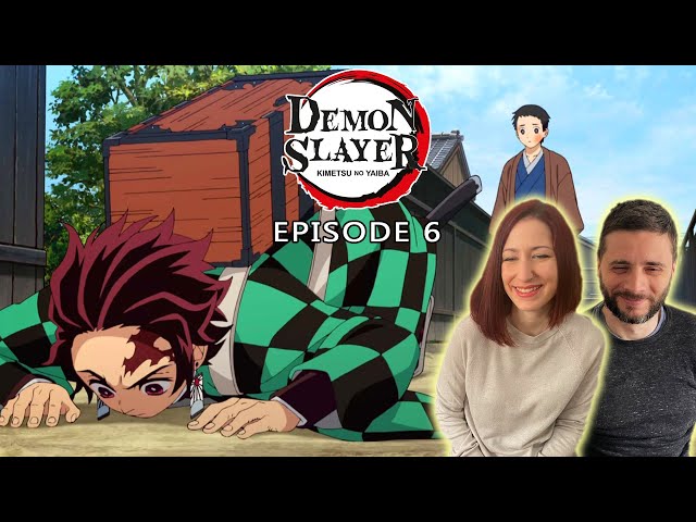 Tanjiro's First Mission | Her First Reaction to Demon Slayer | Episode 6