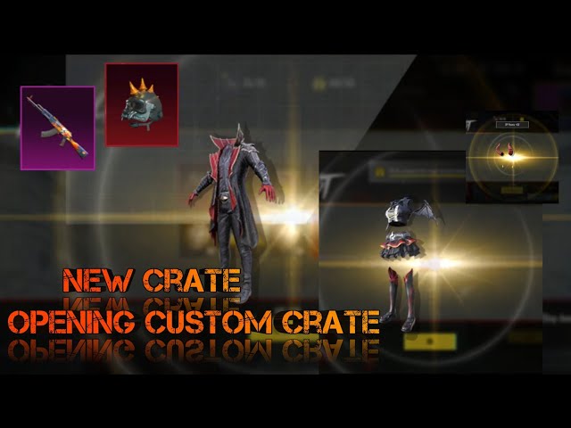 New custom crate | Pubg mobile | Crate opening custom crate lucky crate 🤯🥶