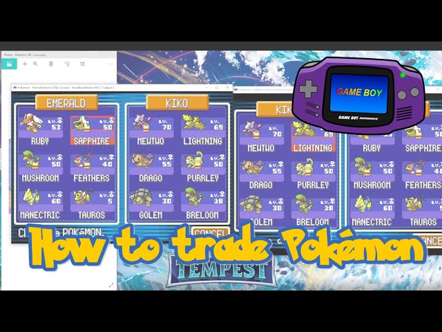 How to Trade Pokémon using VisualBoyAdvance Emulator 2023