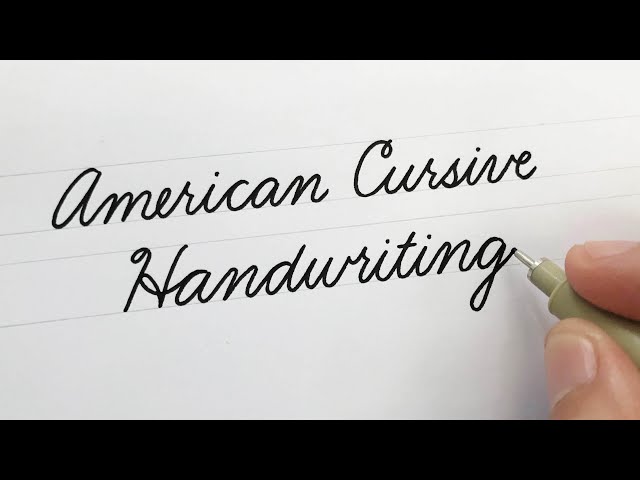 American Cursive Handwriting | For Beginners