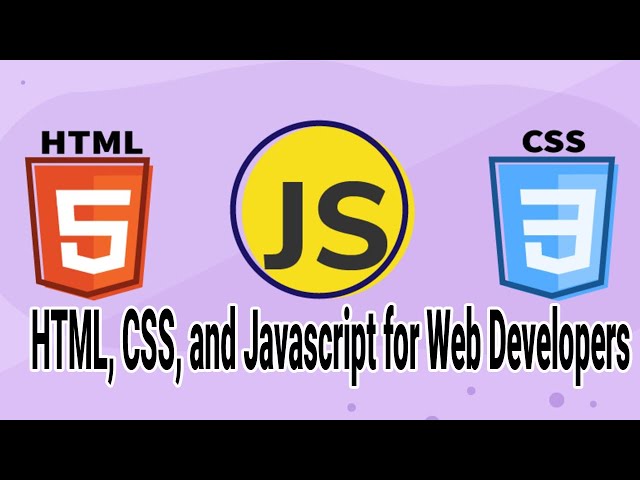 HTML, CSS, and Javascript for Web Developers Full Tutorial