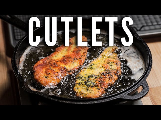 Italian Chicken Cutlets | Flour, Egg, Breadcrumbs