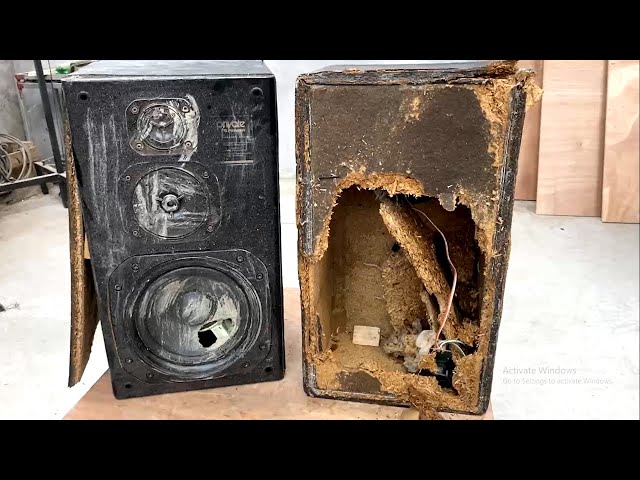 Restoration three_ way speaker system Restore and make enclosures for Pioneer speakers