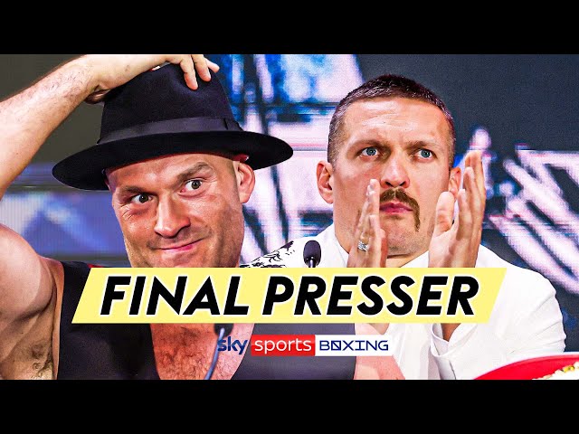 Full final Tyson Fury vs Oleksandr Usyk press conference! 🚨