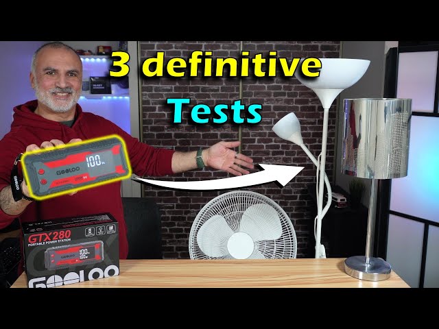 Gooloo Portable Power Station GTX280 Full review & 3 definitive stress tests