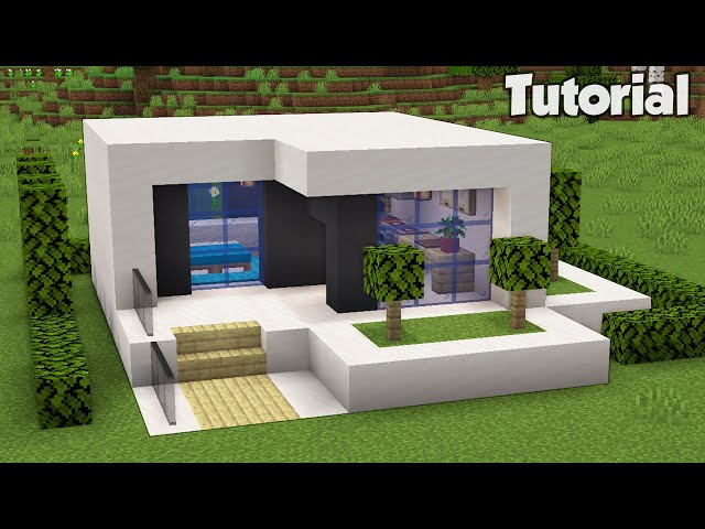 Minecraft: How to Build a Small Modern House Tutorial (Easy) #31