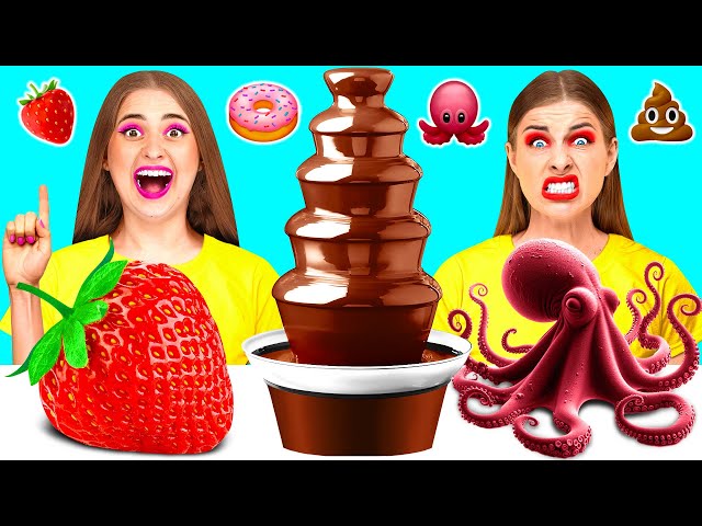 Chocolate Fountain Fondue Challenge | Prank Wars by Happy Fun