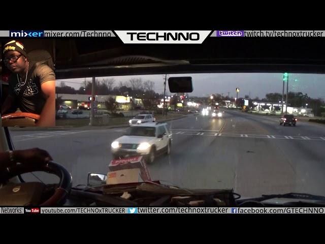 Trucking: Riding with Technno (12/01/2017) : From Madison through Atlanta, GA on I-285 (night)
